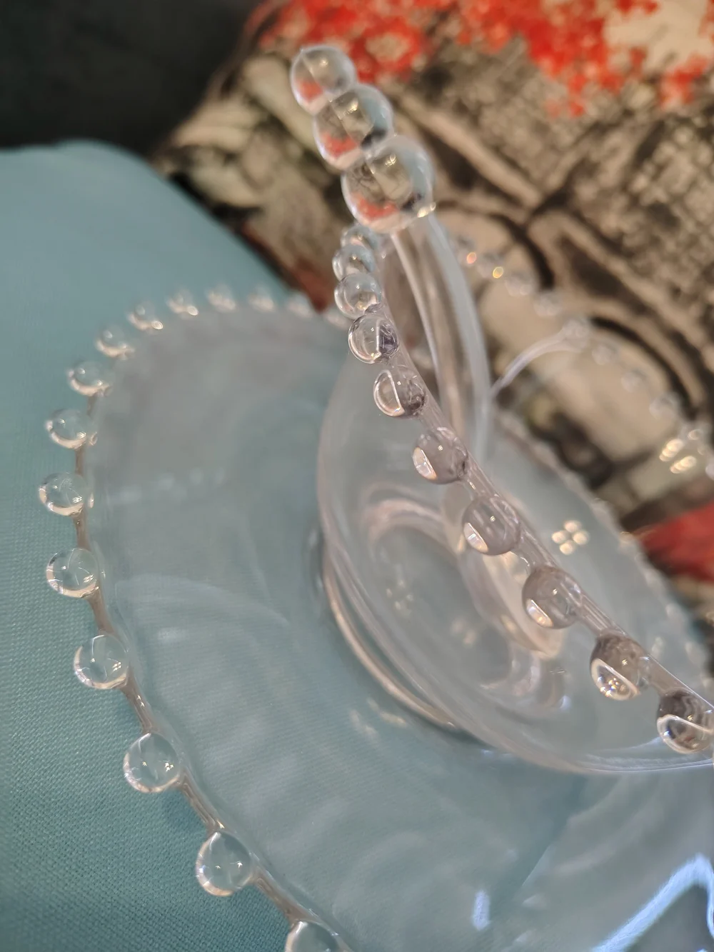 Vintage Imperial Glass Candlewick | Mayonnaise Bowl | Underplate & Spoon